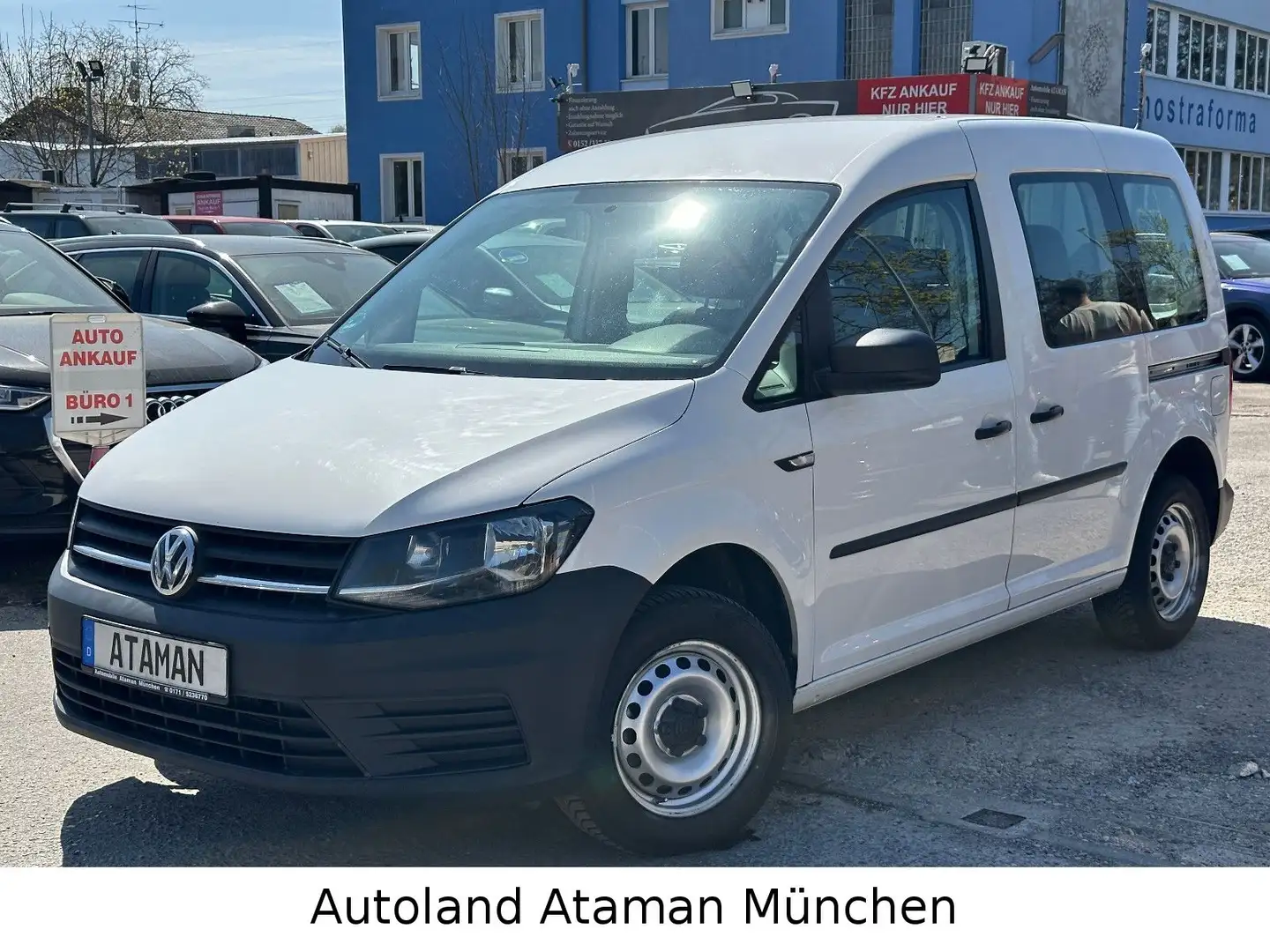 Volkswagen Caddy 2.0 TDI Kombi 5-Sitzer /Klima/Sitzhzg/2xST Blanc - 2