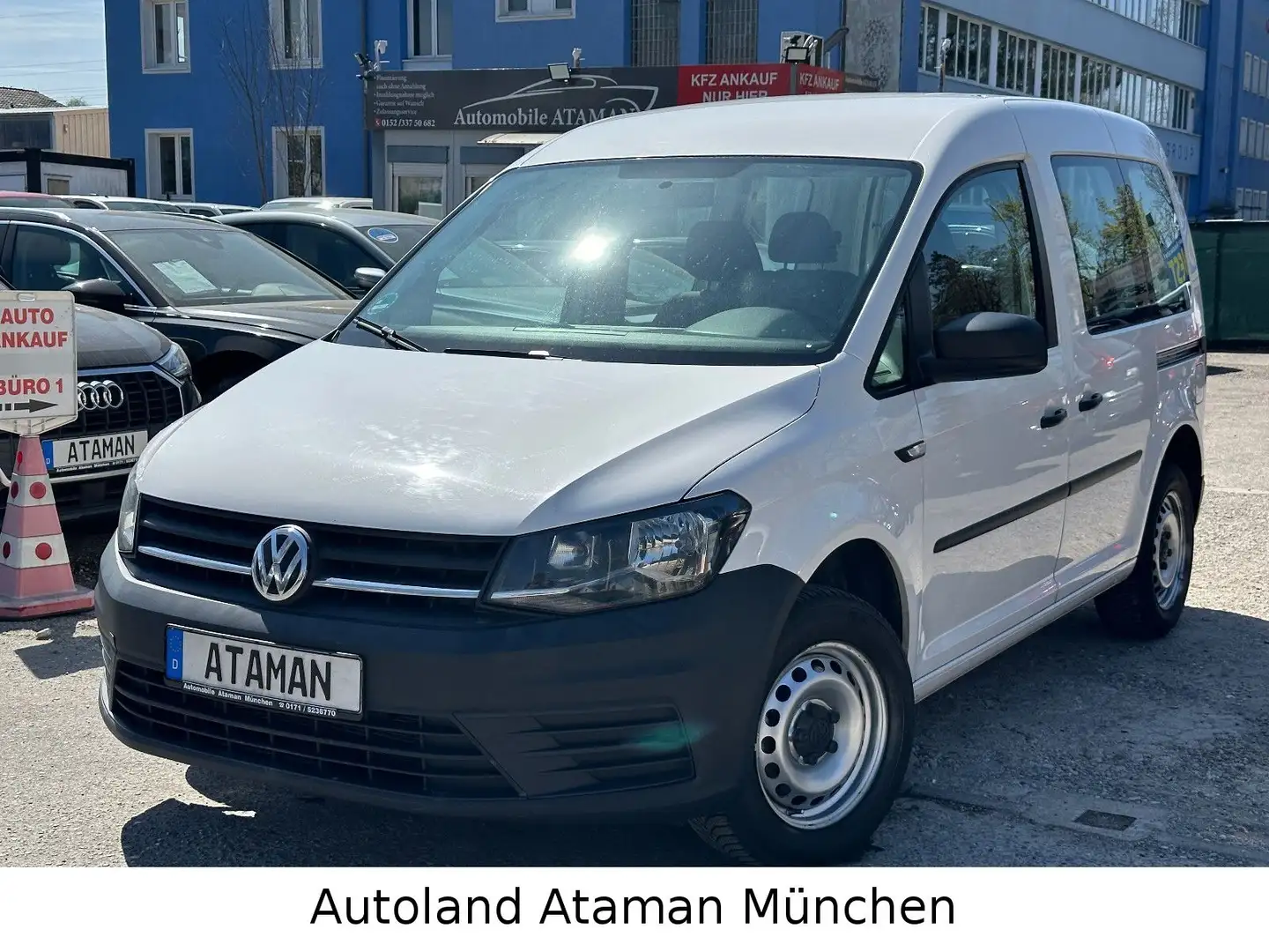 Volkswagen Caddy 2.0 TDI Kombi 5-Sitzer /Klima/Sitzhzg/2xST Blanc - 1