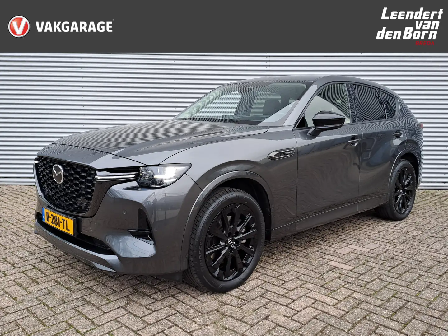 Mazda CX-60 2.5 e-SkyActiv PHEV Homura Leer | Wegklapbare Trek Grijs - 1