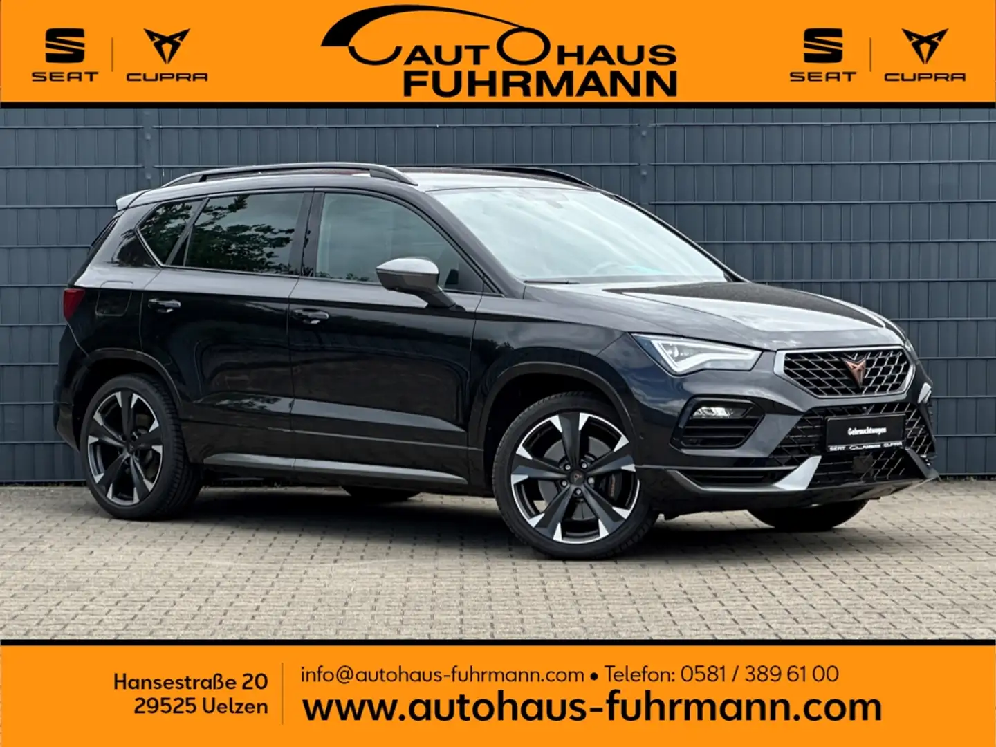 CUPRA Ateca 4D 2.0 TSI DSG AHK/eKLAPPE/SHZ/NAV/APP/LED Schwarz - 1
