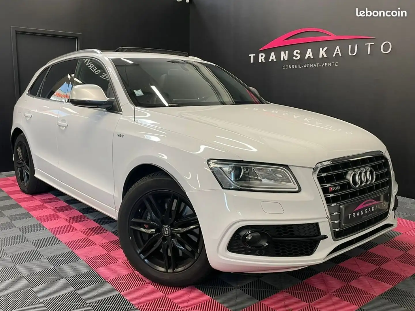Audi SQ5 V6 3.0 BiTDI 313 Quattro Tiptronic 8 APPLE CARPLAY ET ANDROID AUTO TOIT OUVRANT Blanc - 1