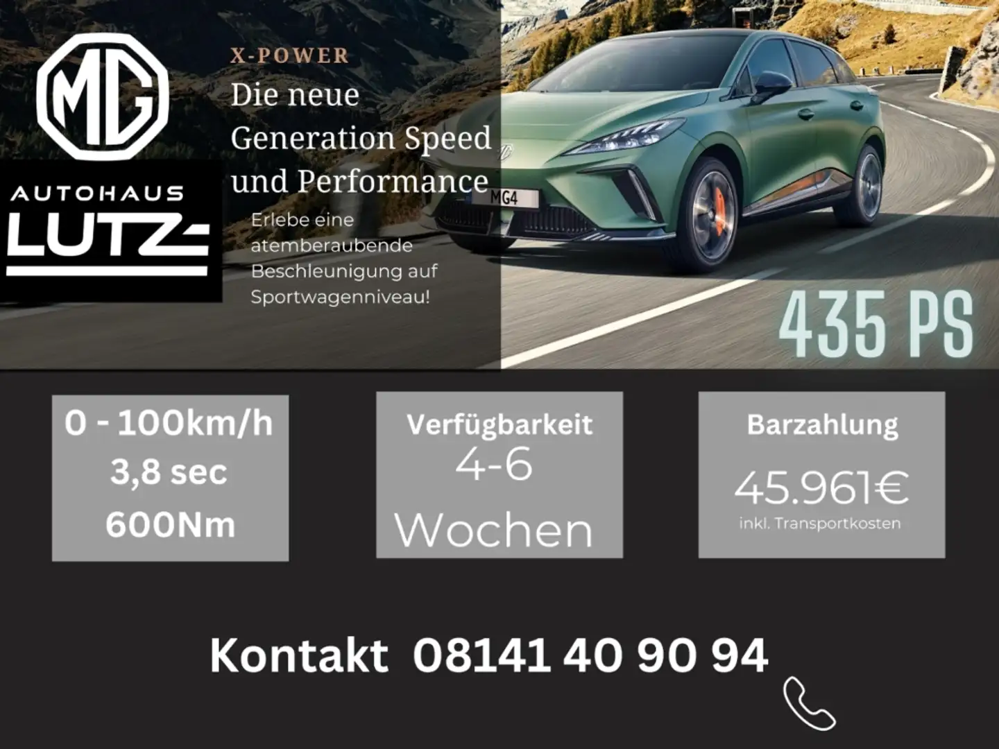 MG MG4 X-POWER ALLRAD !SCHNELL VERFÜGBAR in Schwarz! Schwarz - 2