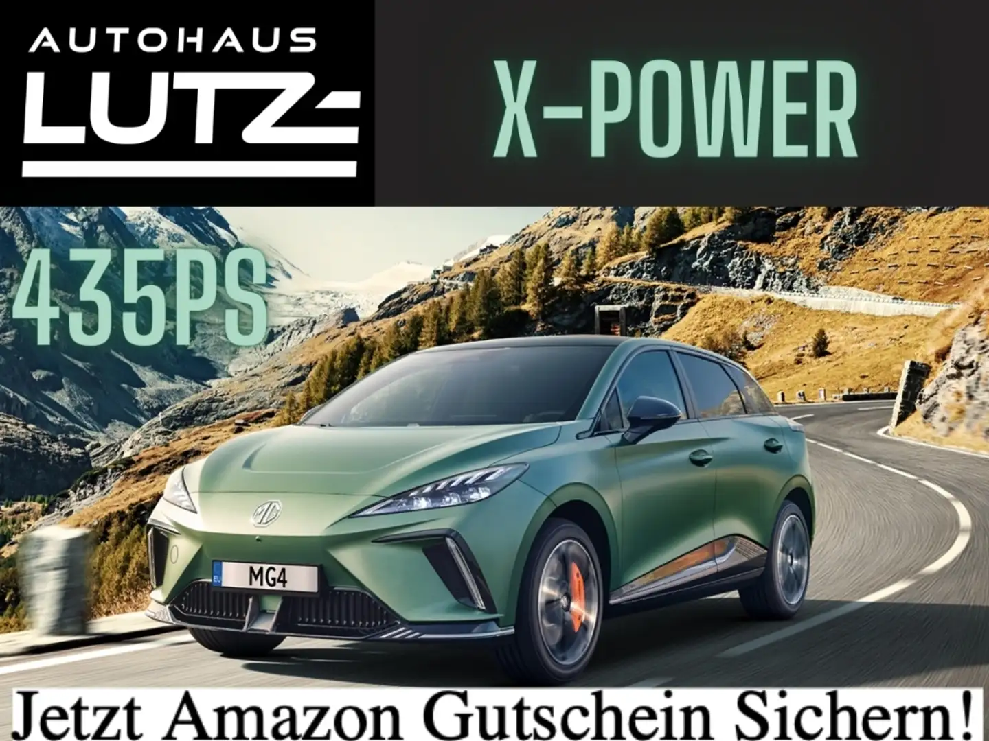 MG MG4 X-POWER ALLRAD *4000€ Amazon Gutschein* !SCHNELL V Grün - 1