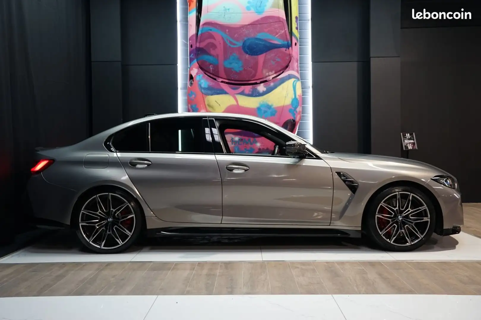 BMW M3 (G80) Competition 510cv BVA8 | Malus Payé Sièges Baquets Phares Laser Carbone extérieur Harman Kardon À partir de 980-Moi Gris - 2