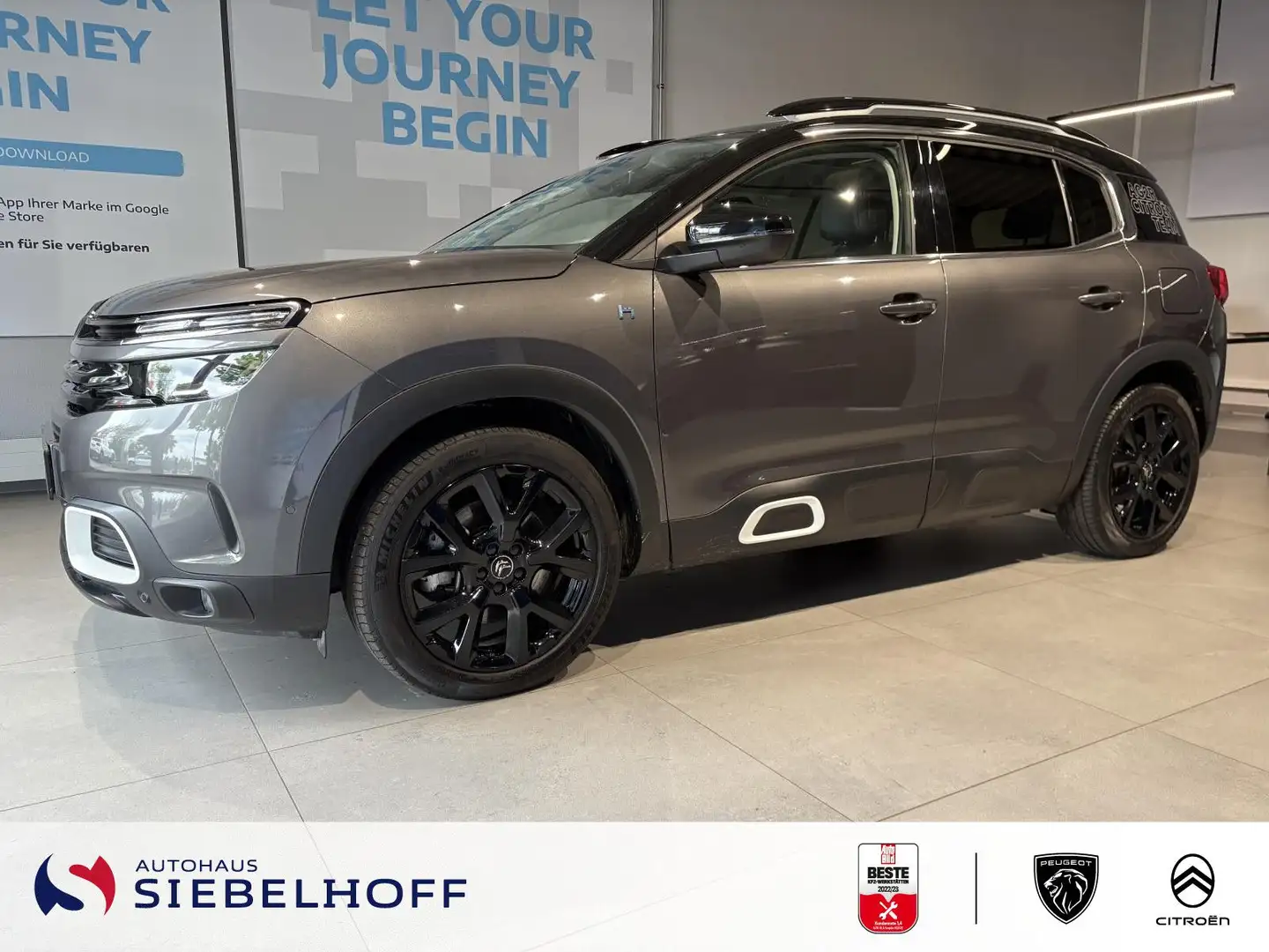 Citroen C5 Aircross Shine-AG2R Hybrid 225 e-EAT8 *DriveA Gris - 1