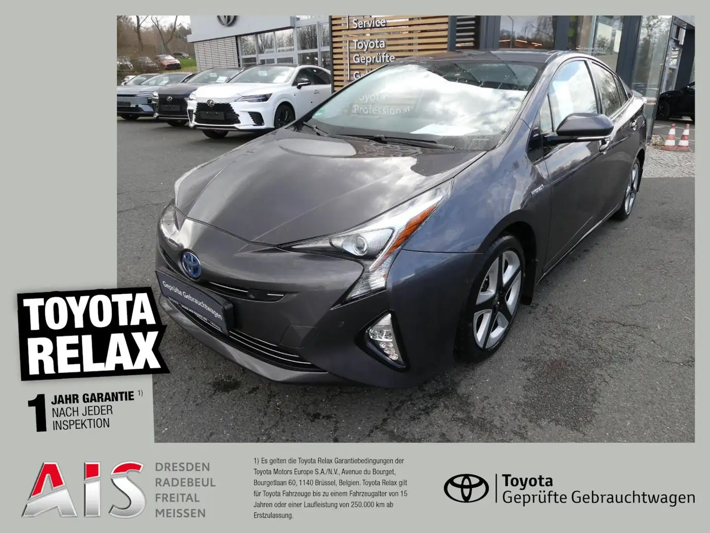 Toyota Prius 1.8 Executive ACC+LED+Navi+SHZ+2xKlima+LM Gris - 1