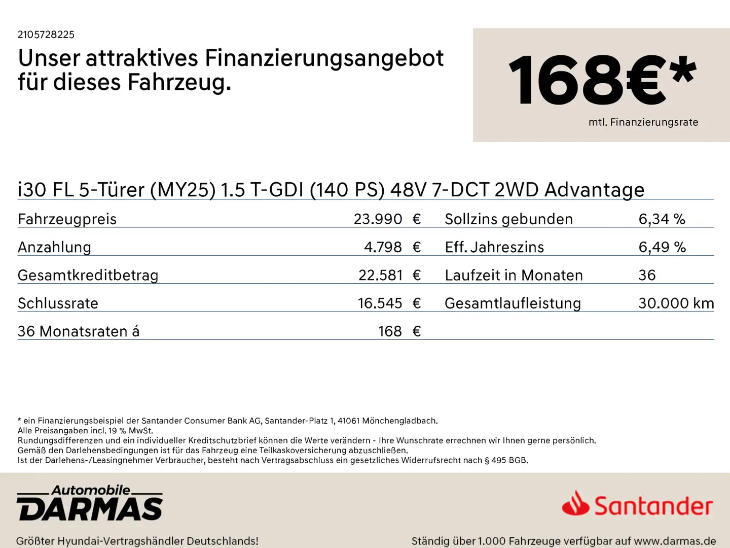 Hyundai i30 i30 FL MY25 1.5 Turbo 48V DCT Advantage Klimaau Gris - 2