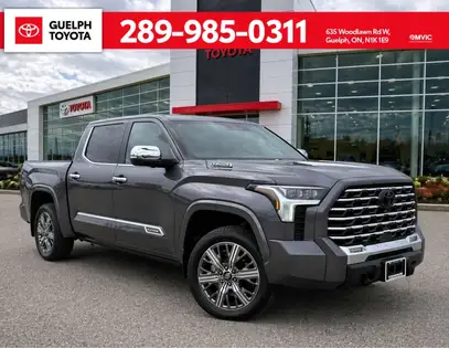Gray 2025 Toyota Tundra Hybrid Pickup Truck Four-Wheel Drive Automatic