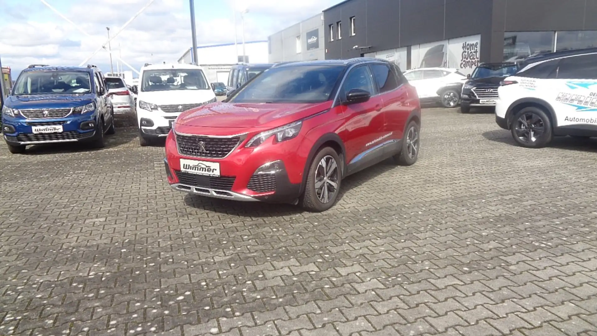Peugeot 3008 1,6 BlueHDi 120 S&S EAT6 GT Line Rood - 2
