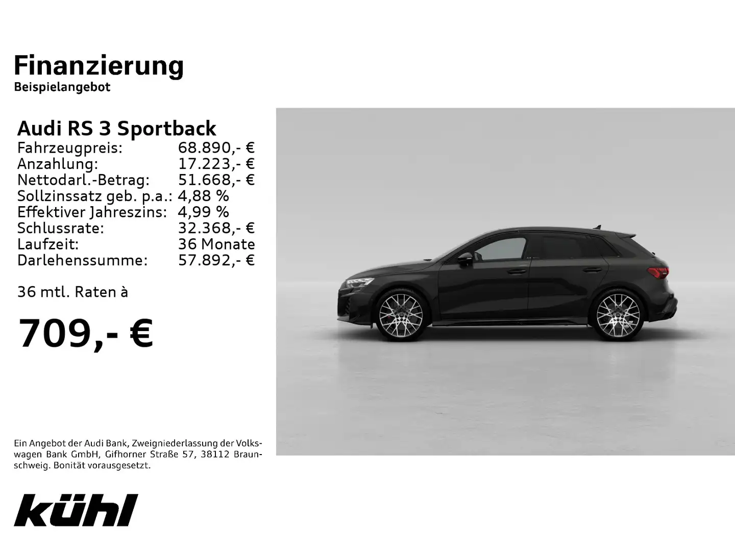 Audi RS3 RS3 Sportback Q S tronic LED ACC HuD SONOS Kamer Noir - 2