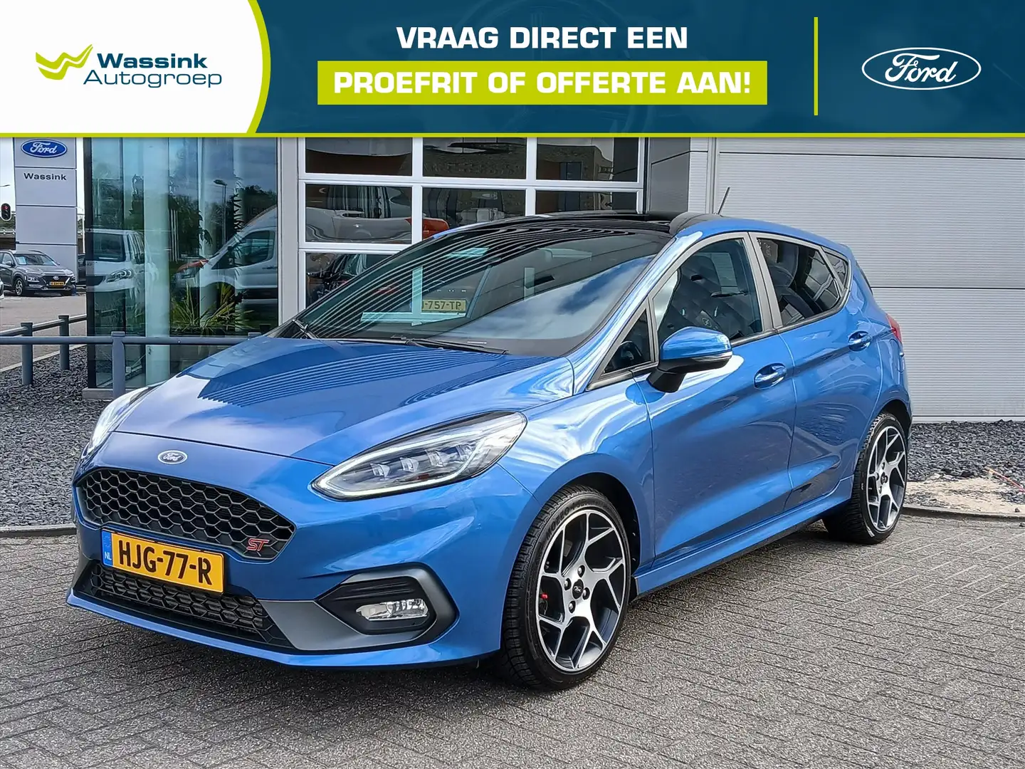 Ford Fiesta 1.5 200pk 5 deurs ST | Panoramadak | Performance | Azul - 1