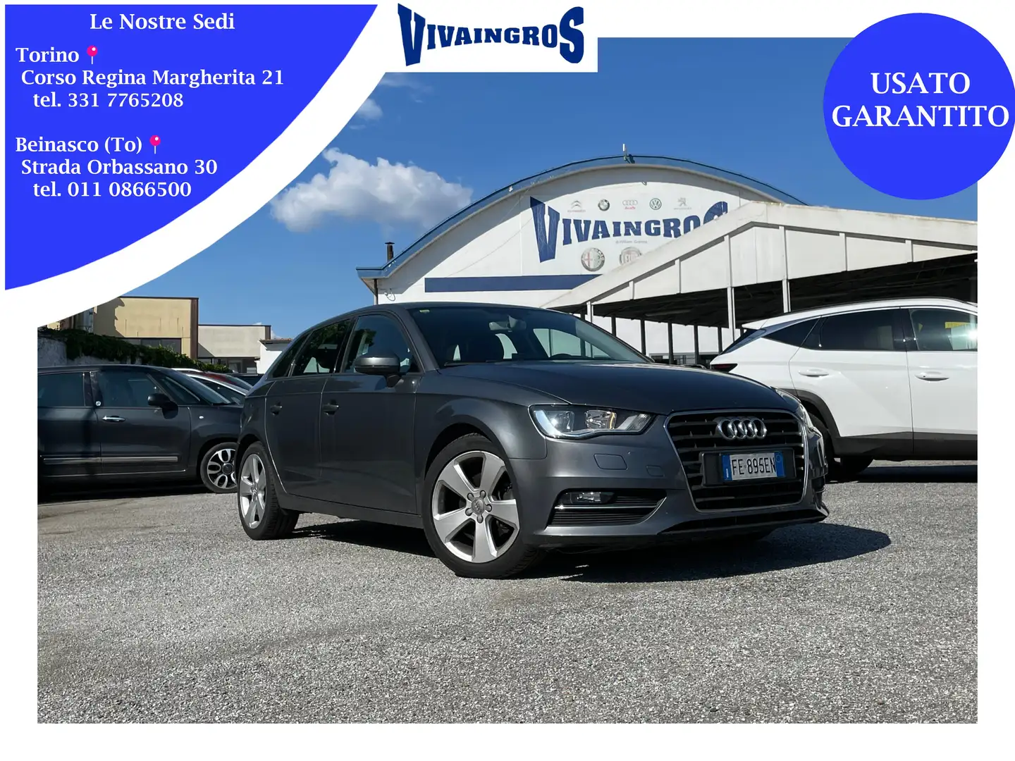 Audi A3 Sportback 1.6 TDI Ambition 110CV Grijs - 1