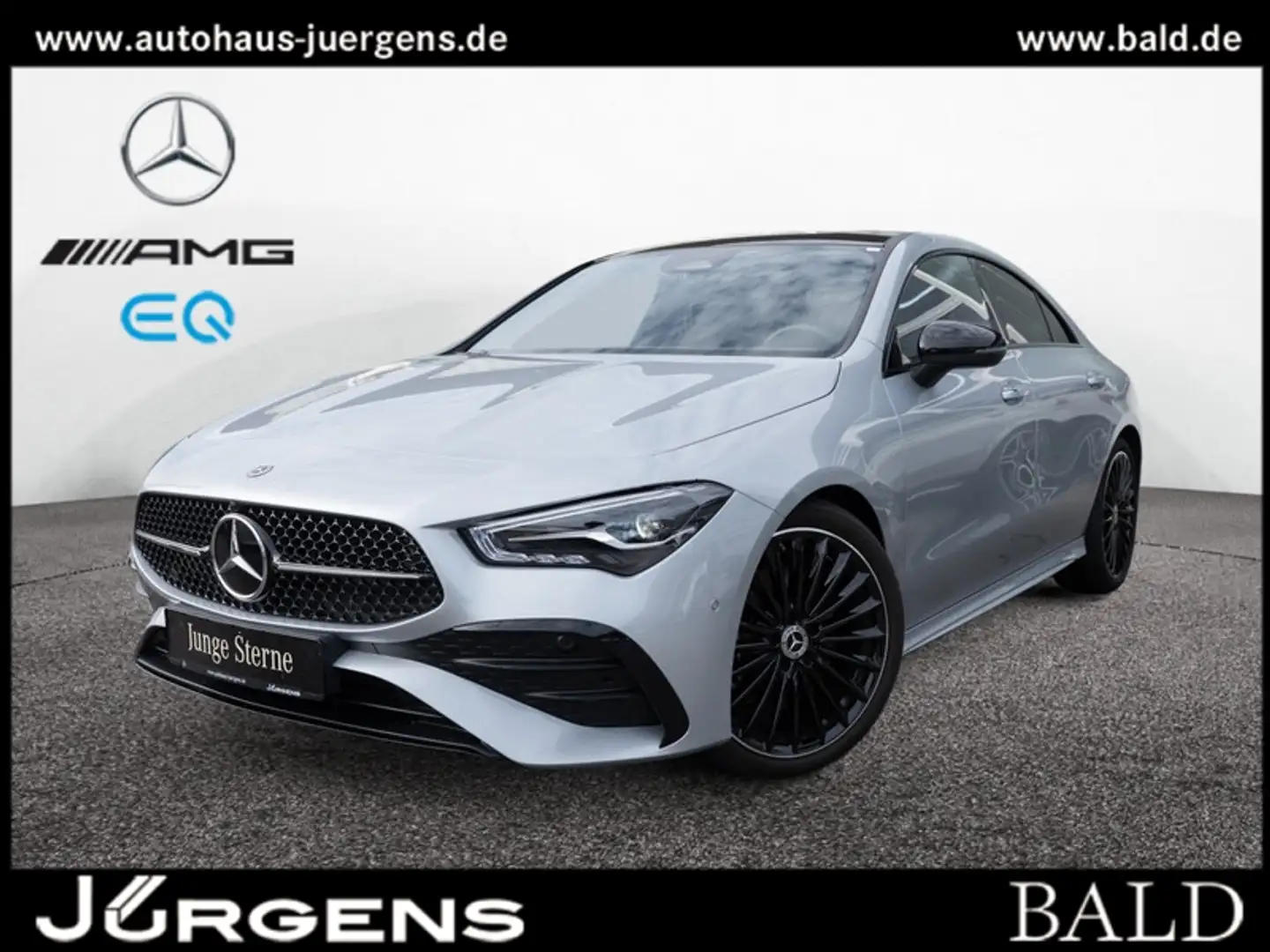 Mercedes-Benz CLA 220 d Coupé AMG-Sport/LED/Cam/Pano/Night/19" Argent - 1