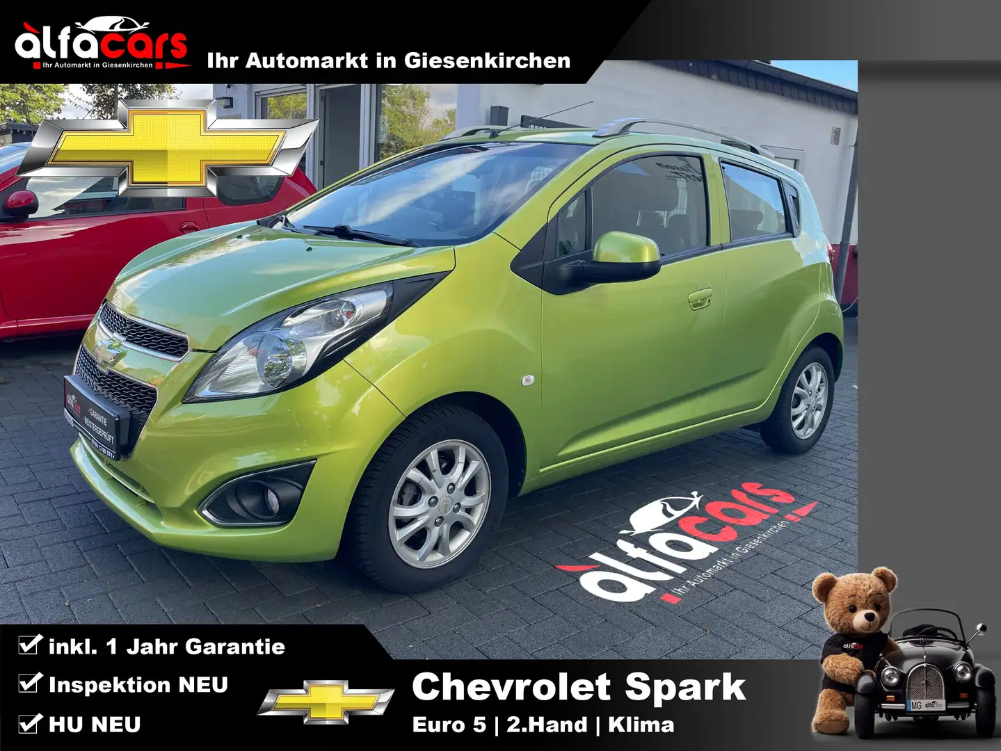 Chevrolet Spark LT+ | 2.Hand | Klima | Euro5 | HU NEU Grün - 1
