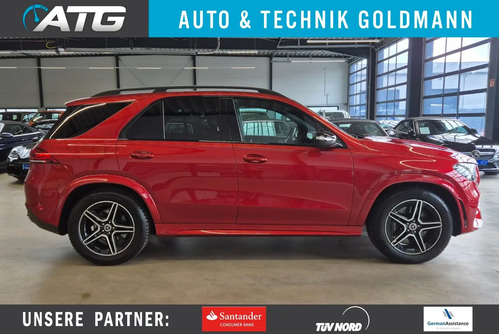 Mercedes-Benz GLE 450 4M AMG NIGHT DESIGNO NAPPA PANO AHK Roşu - 1