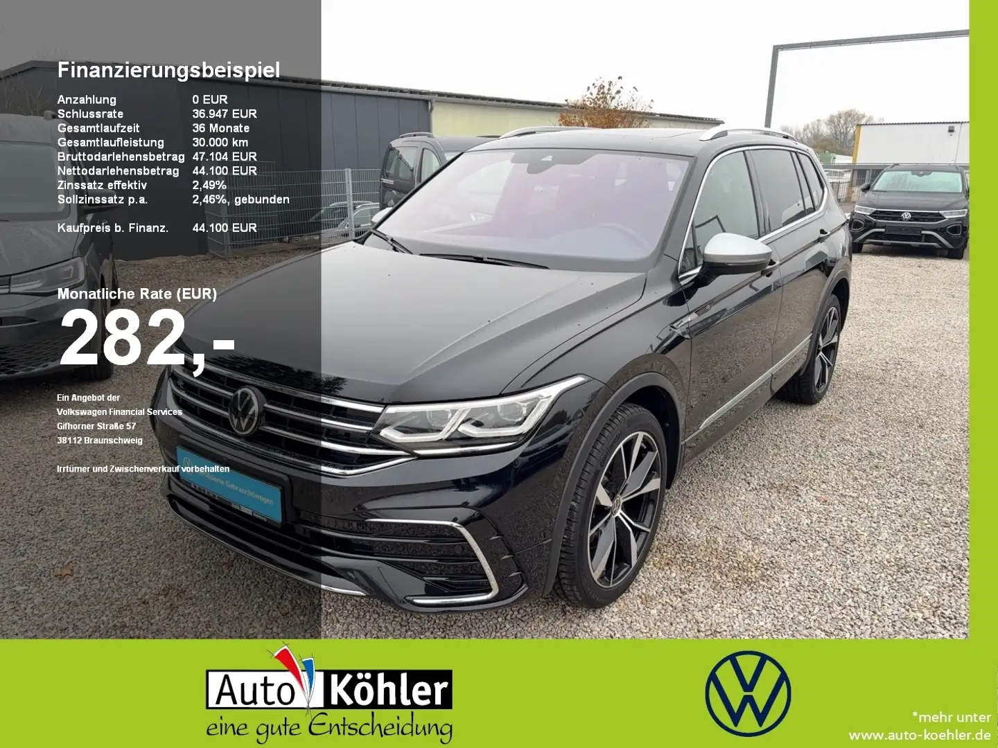 Volkswagen Tiguan Allspace R-Line TSi DSG 4M Black+CarPlay Schwarz - 1