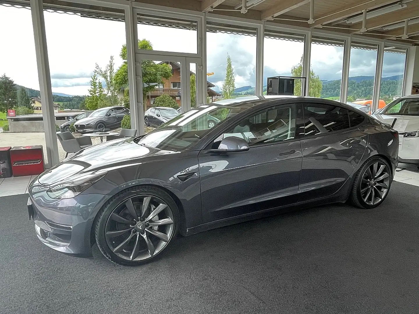 Tesla Model 3 Long Range AWD 75kWh Gris - 2