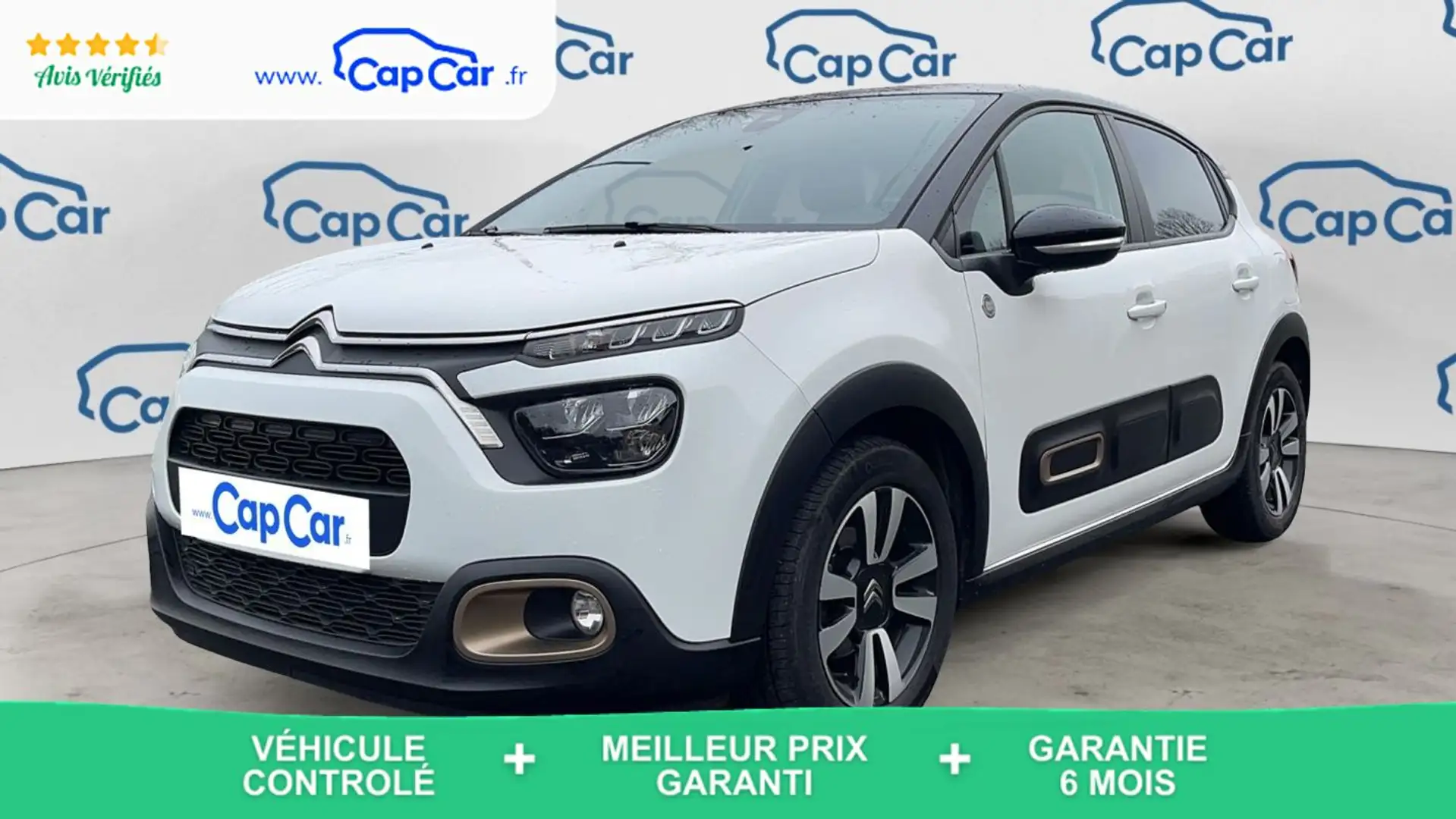 Citroen C3 1.2 PureTech 83 C-Series - Entretien constructeur Blanc - 1