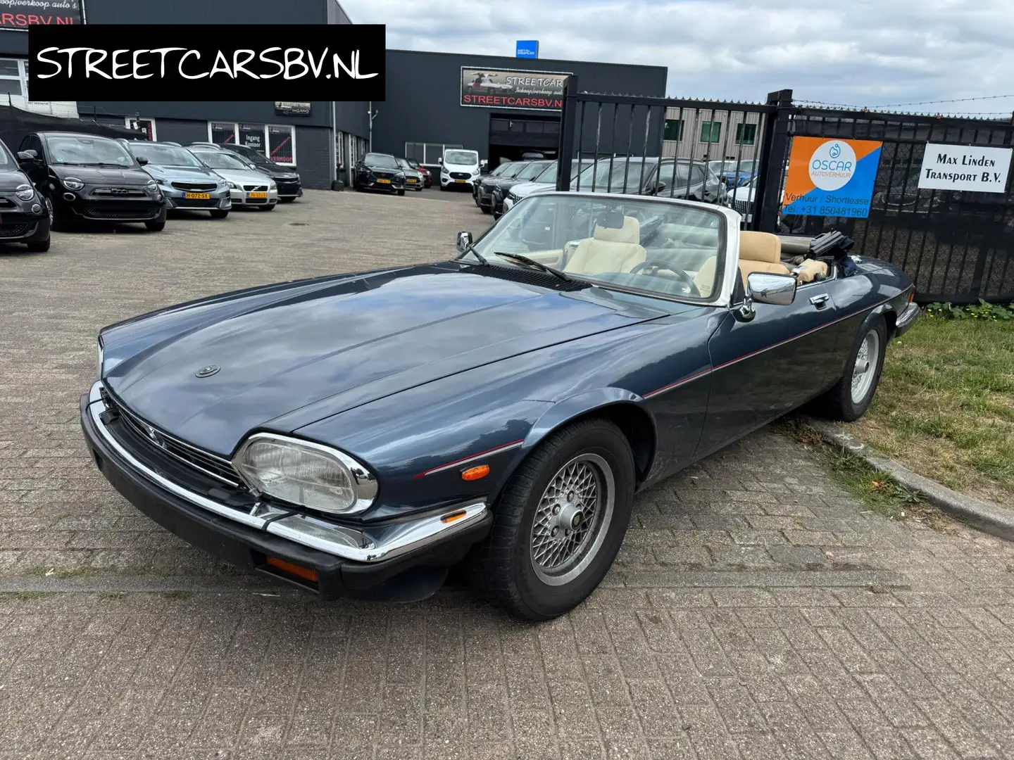 Jaguar XJS 5.3 V12 Convertible 1E EIG. BELGISCHE AUTO Bleu - 1