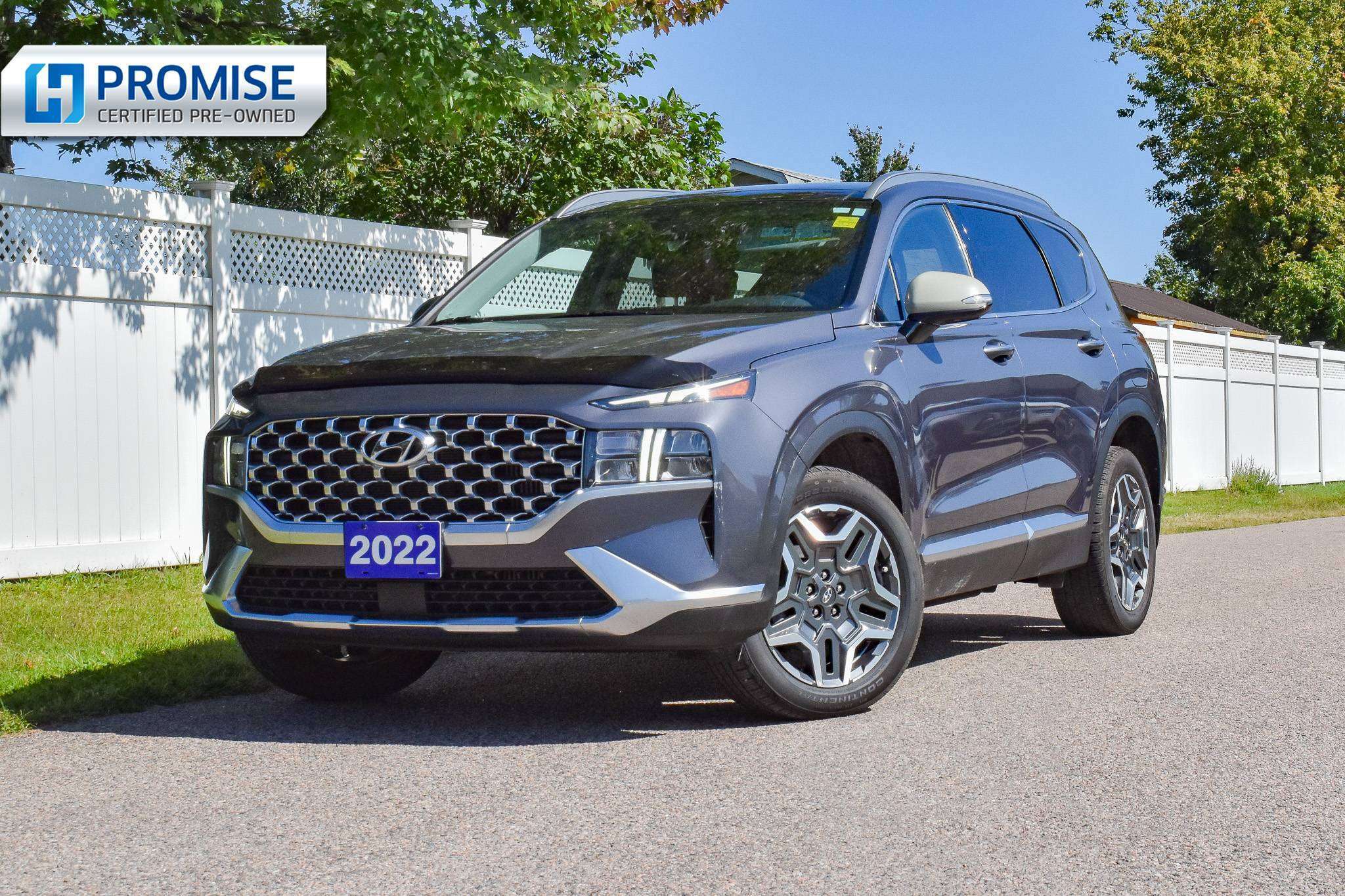 Blue 2022 Hyundai Santa Fe Hybrid SUV / Crossover  Automatic