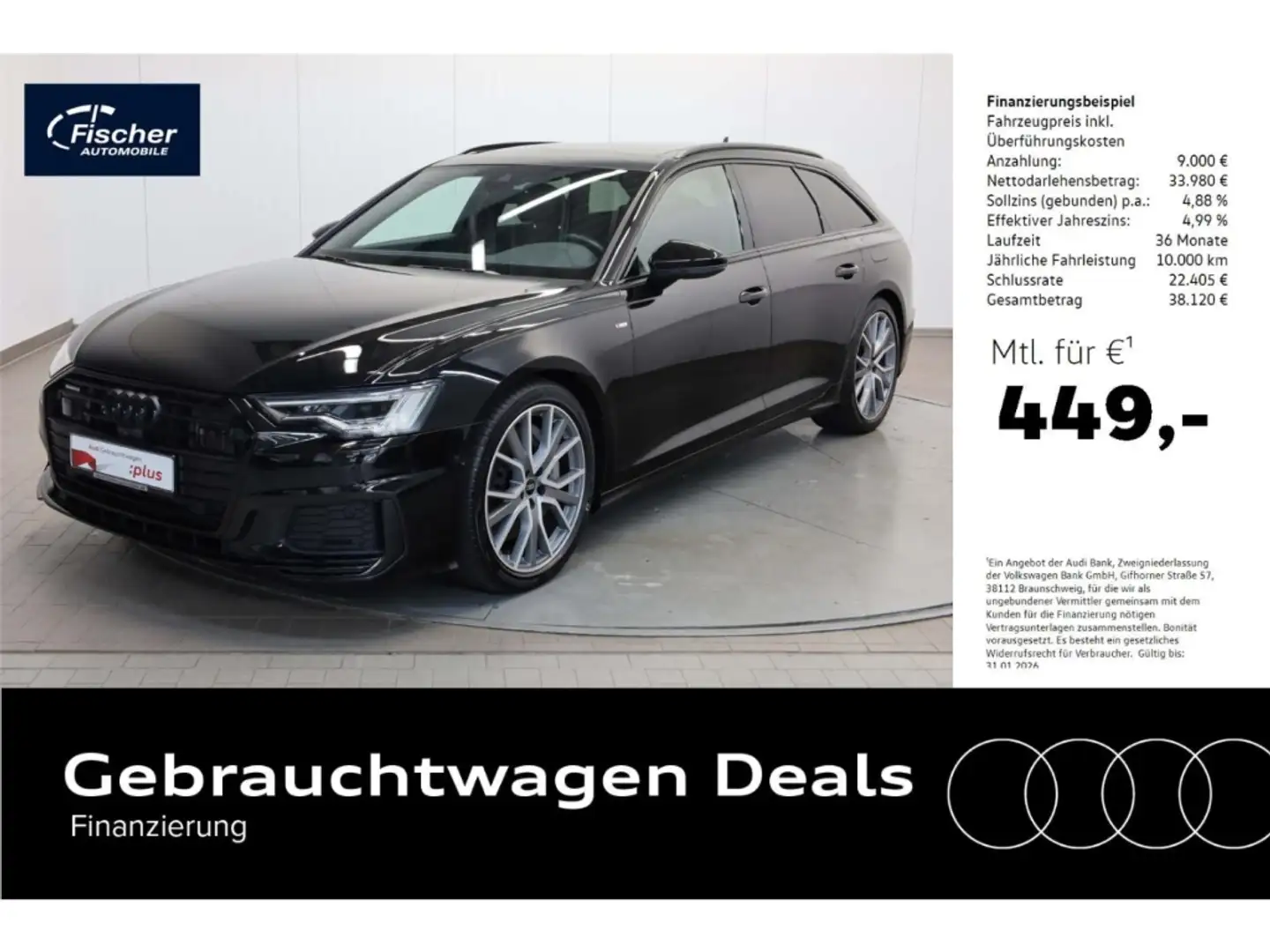 Audi A6 Avant 50 TFSI e quattro S line Schwarz - 1