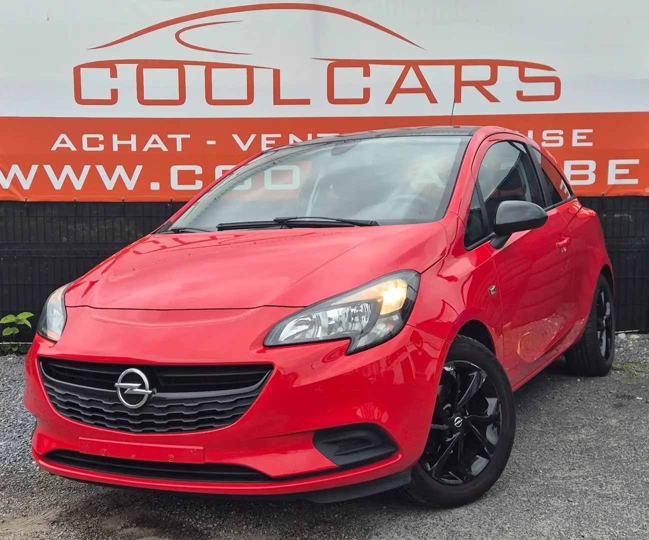 Opel Corsa 1.2i Black Edition - GARANTIE 1AN - CLIM - Rouge - 1