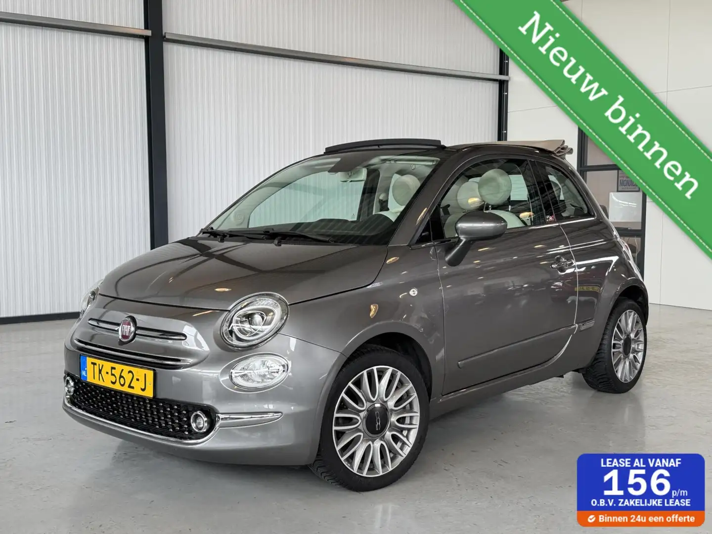 Fiat 500C 0.9 TwinAir Turbo Lounge Cabrio|Navi|Cruise Contro Grey - 1