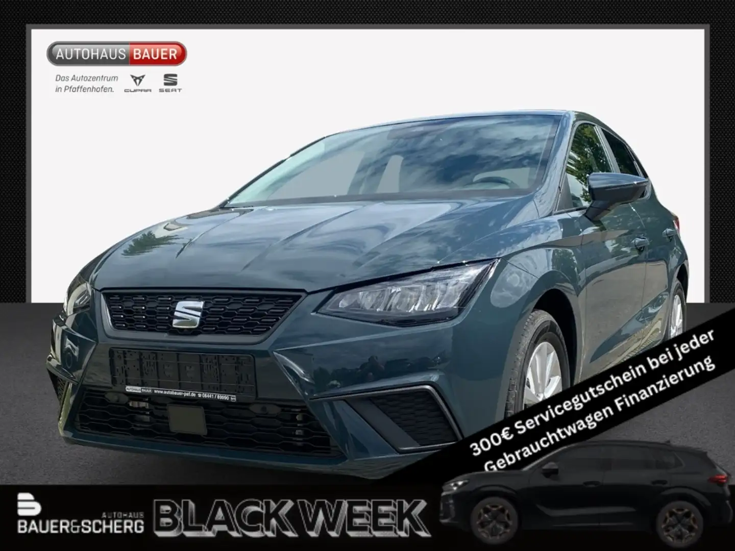 SEAT Ibiza 1.0 ROAD EDITION ACC FULLINK KAMERA EINPARKHILFE S Blau - 1