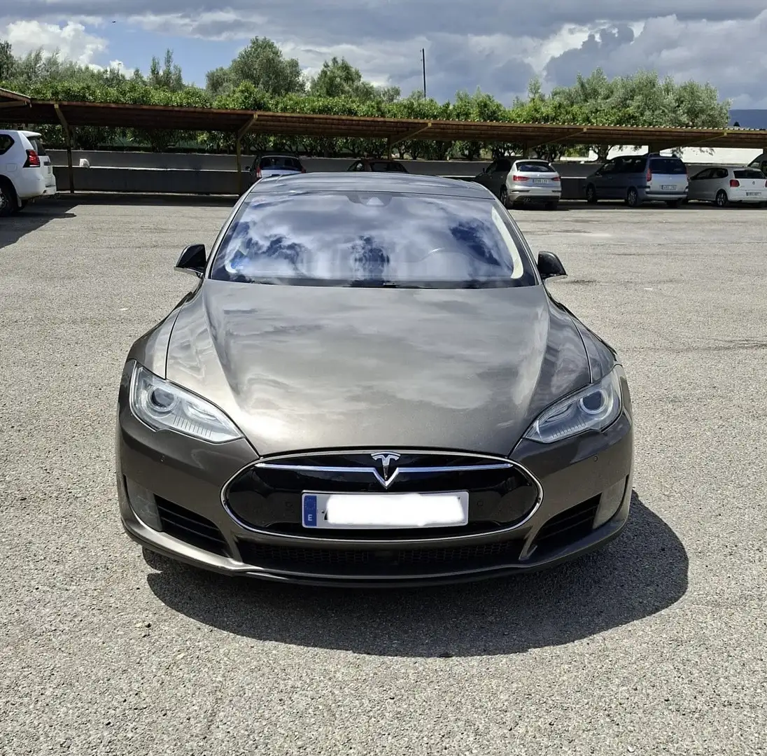 Tesla Model S 90 Bronce - 1