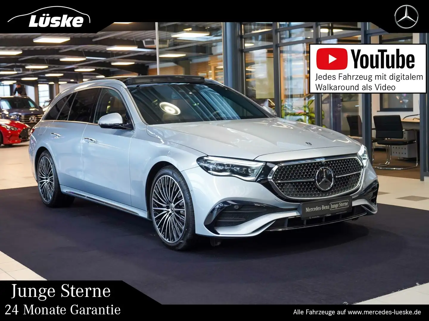 Mercedes-Benz E 200 E 200 T AMG Line tonkabraun Superscreen AIR 20" Silber - 1