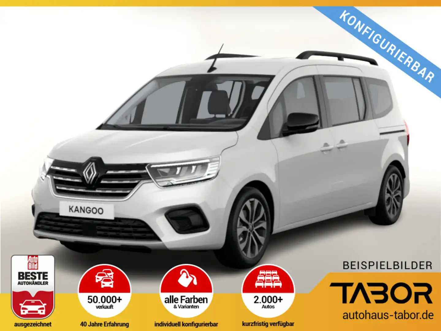 Renault Kangoo Grand TECHNO TCe 130 EDC Weiß - 1