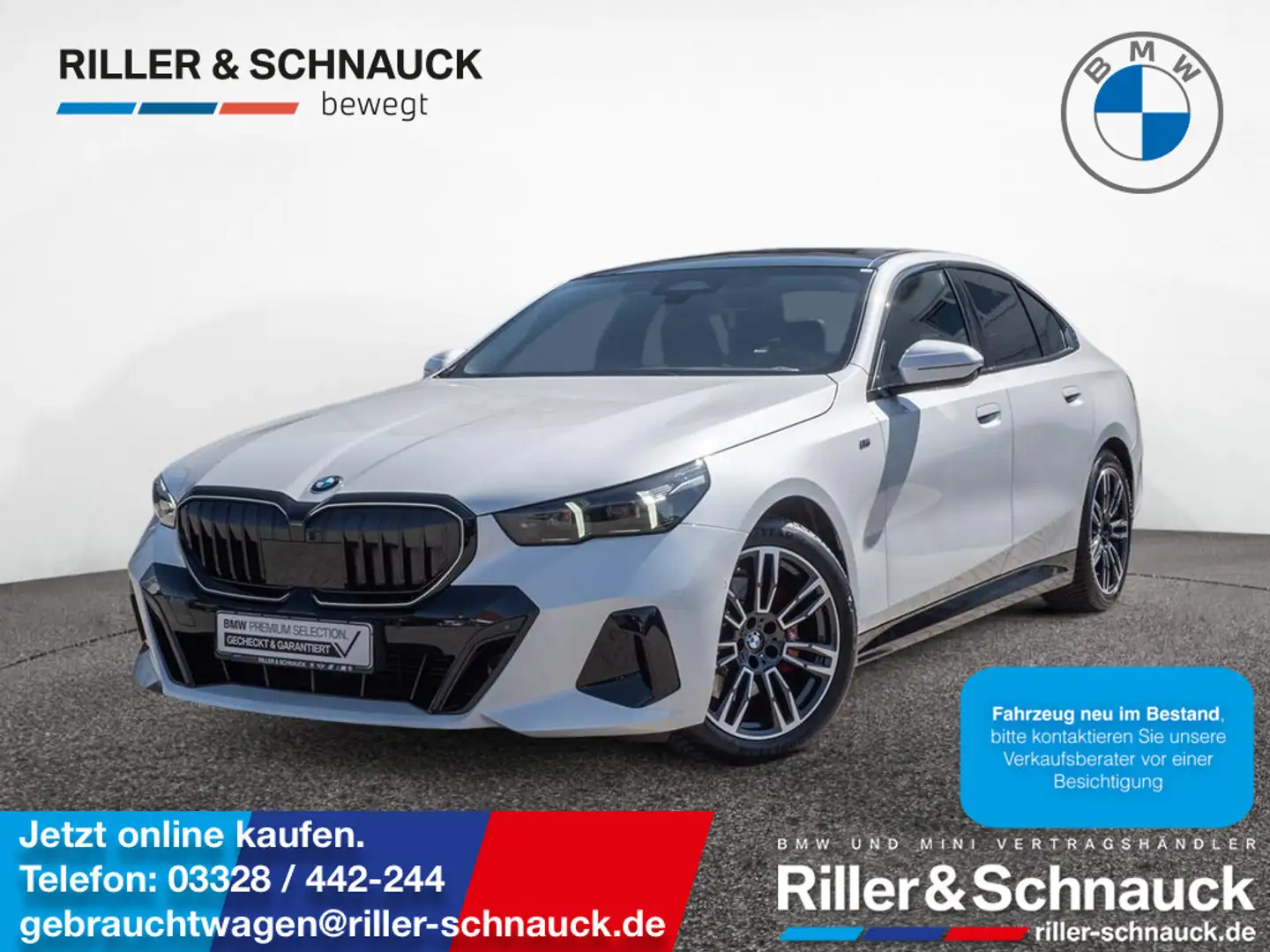 BMW 520 d M Sport Pro PANO+360°KAM+HUD+ACC+MEM Weiß - 1