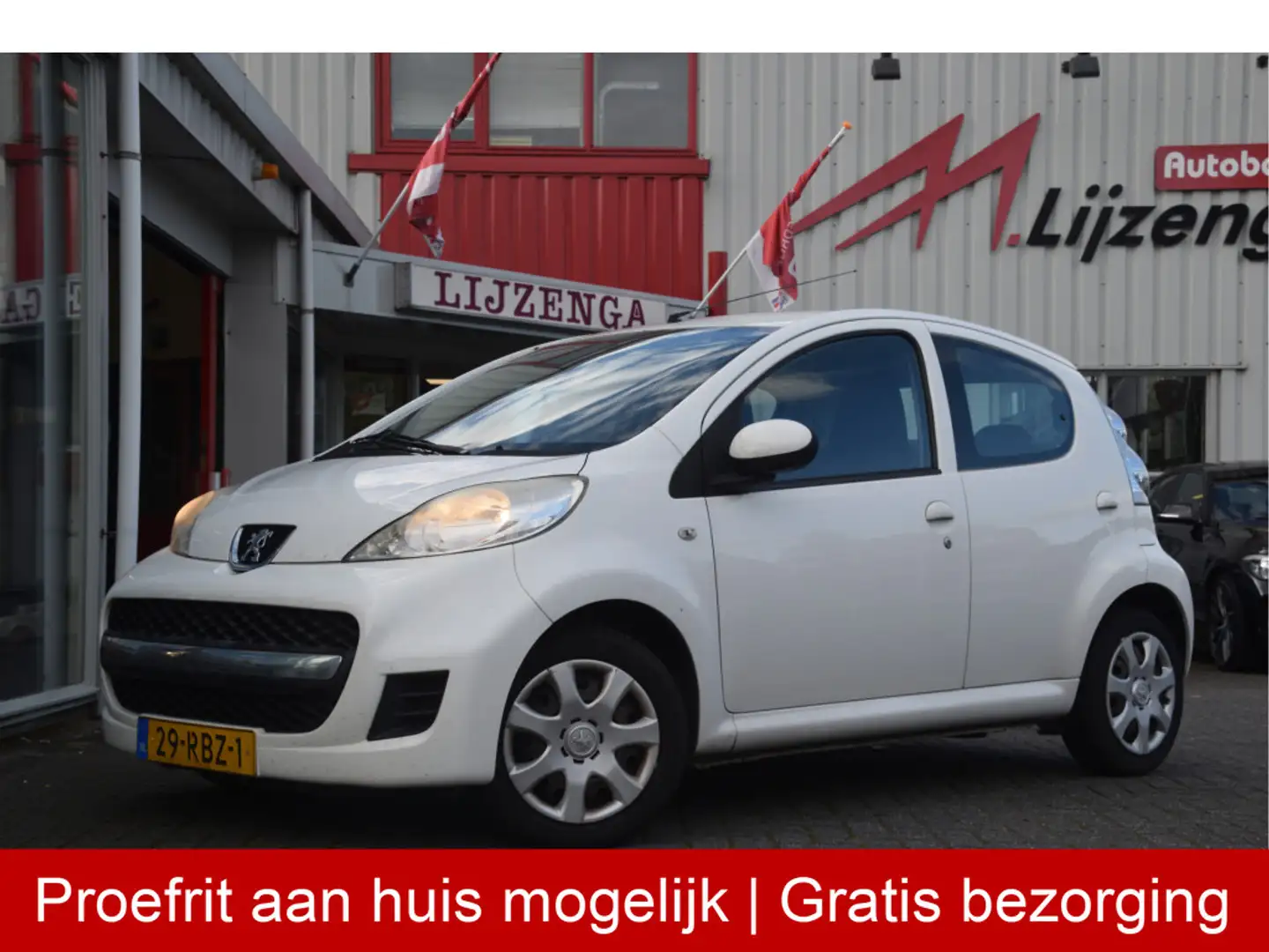Peugeot 107 1.0-12V XS Automaat l Airco l Elek ramen l Radio/C Wit - 1