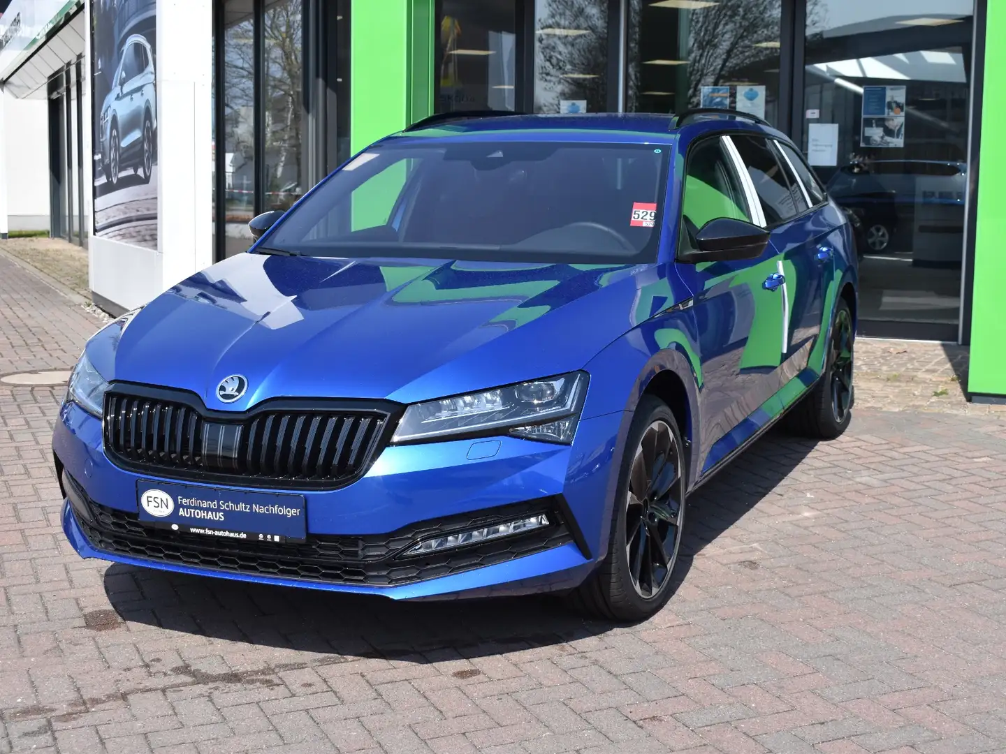 Skoda Superb Combi TDI Sportline DSG LED Navi SHZ PDC Blu/Azzurro - 2