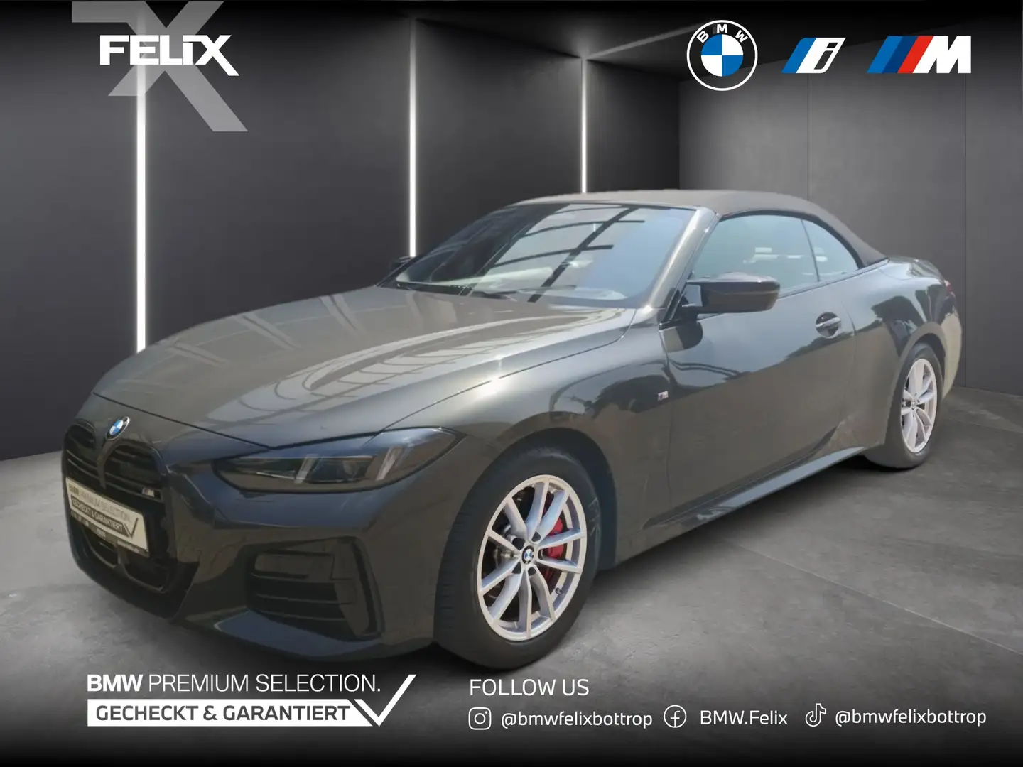 BMW 440 M440i xDrive Cabrio+M SPORTPAKET PRO+DR.ASS PRO+HE Grau - 1