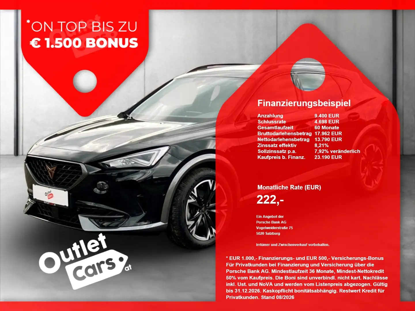 CUPRA Formentor 2.0 TDI 4Drive PANO+RADAR+LED+LEDER+DCC Schwarz - 1