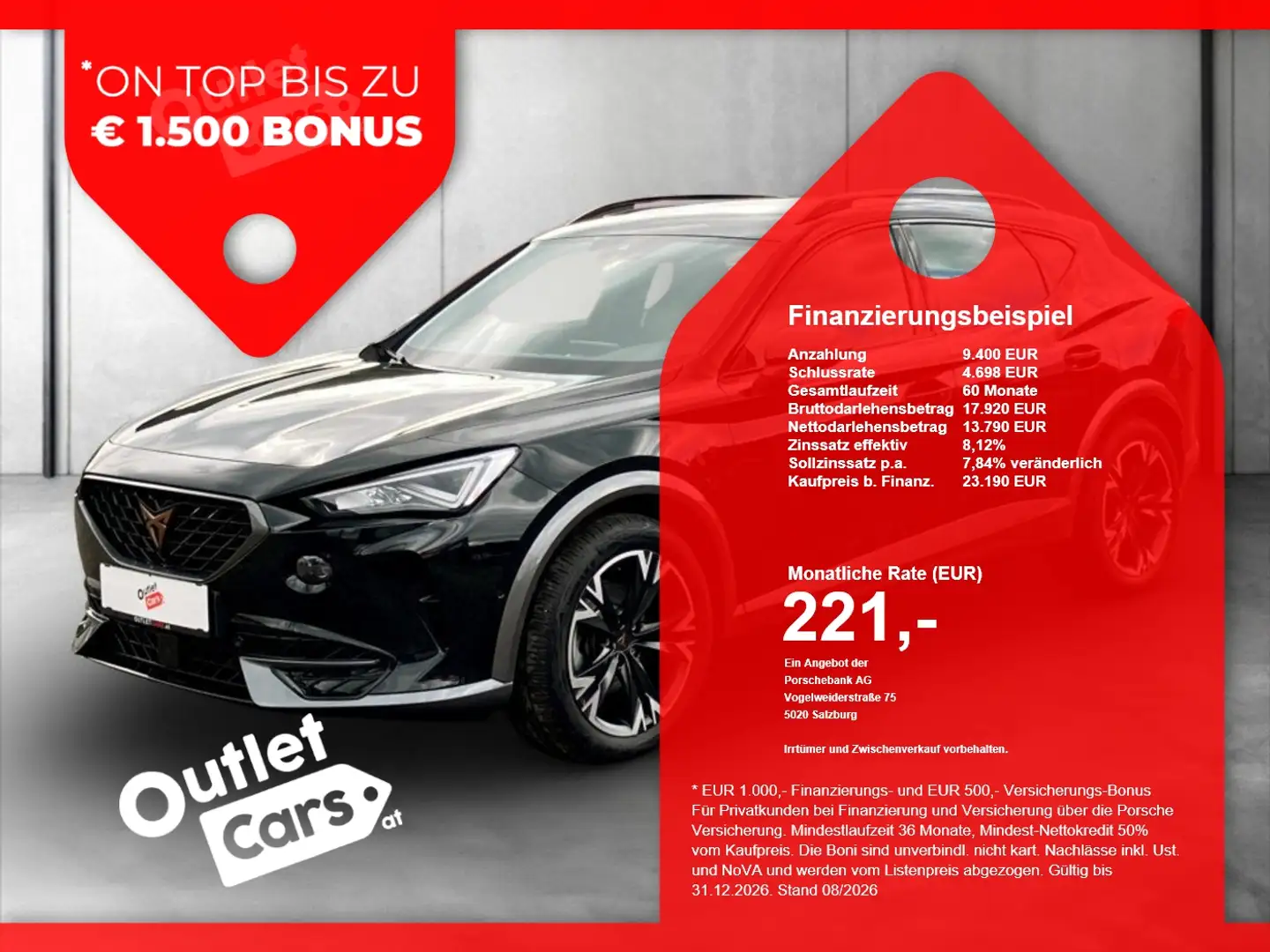 CUPRA Formentor 2.0 TDI 4Drive PANO+RADAR+LED+LEDER+DCC Schwarz - 1