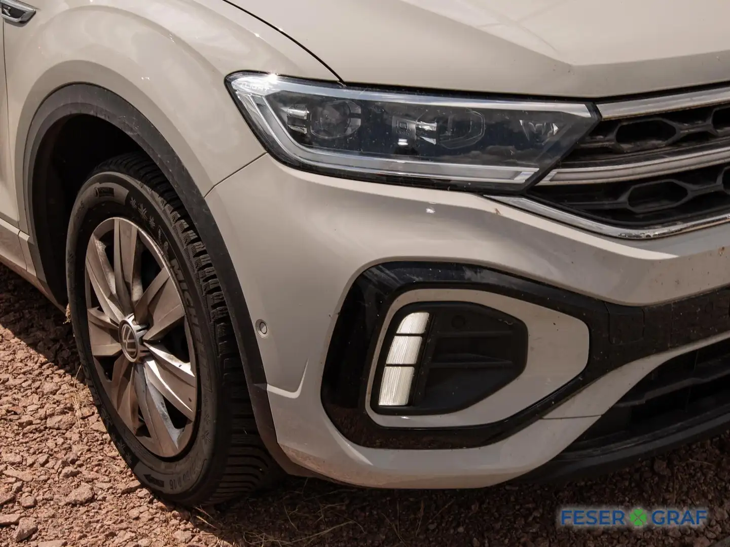 Volkswagen T-Roc 1.5 TSI R-Line Fahrschulwagen/Matrix/ACC/AHK/Navi Grau - 2