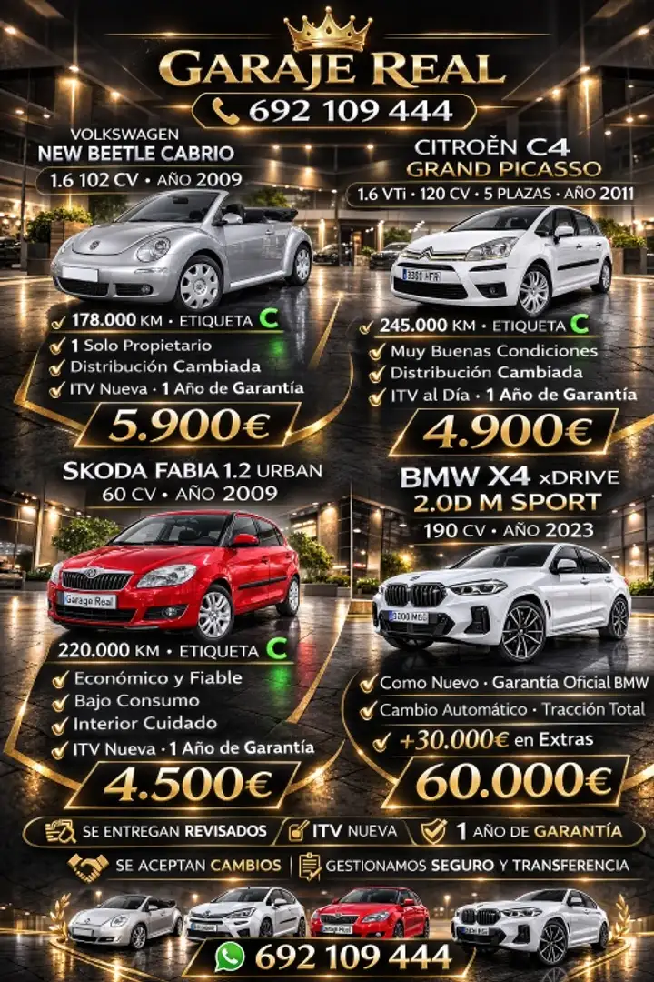 Volkswagen Beetle Cabrio 1.6 Gris - 1