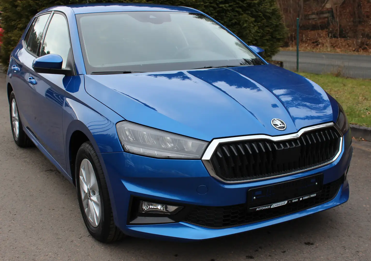 Skoda Fabia Edition 1,0 TSI, SH+LED+DAB+USB+Klima+5.JGa Blau - 1
