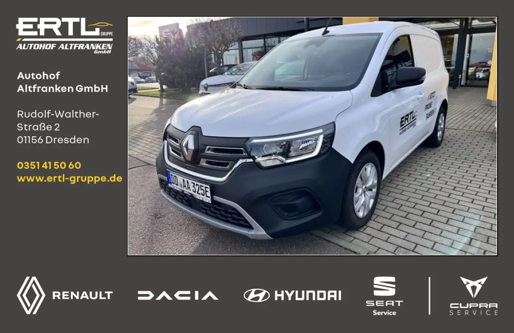 Renault Kangoo Rapid E-Tech Electric 11 kW Advance L1 Weiß - 1