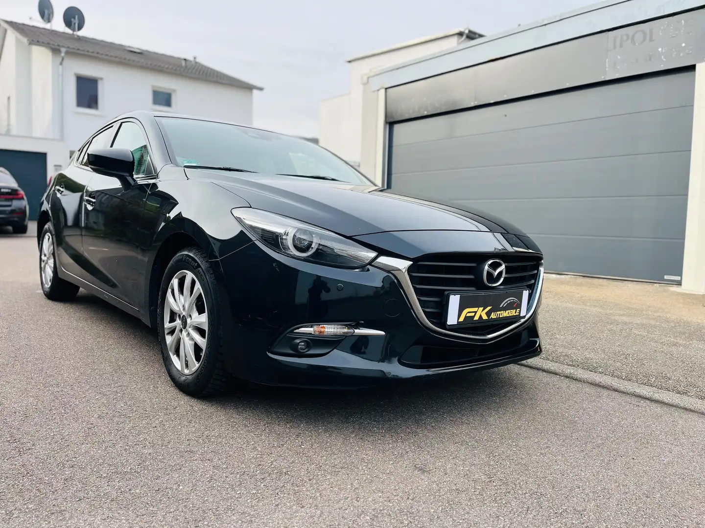 Mazda 3 3 SKYACTIV-D 105 Sports-Line/Navi/Sitzh/LED Schwarz - 1