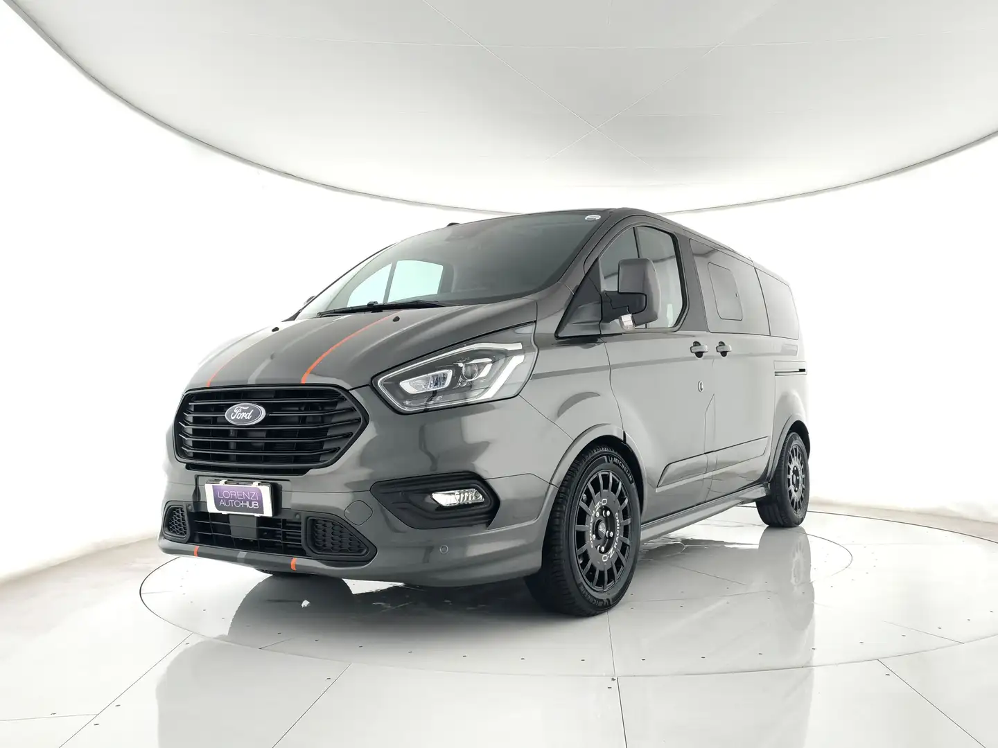 Ford Tourneo Custom 320 2.0 tdci 185cv Auto Sport N1 8 P.TI. CAMERA+AC Grau - 2