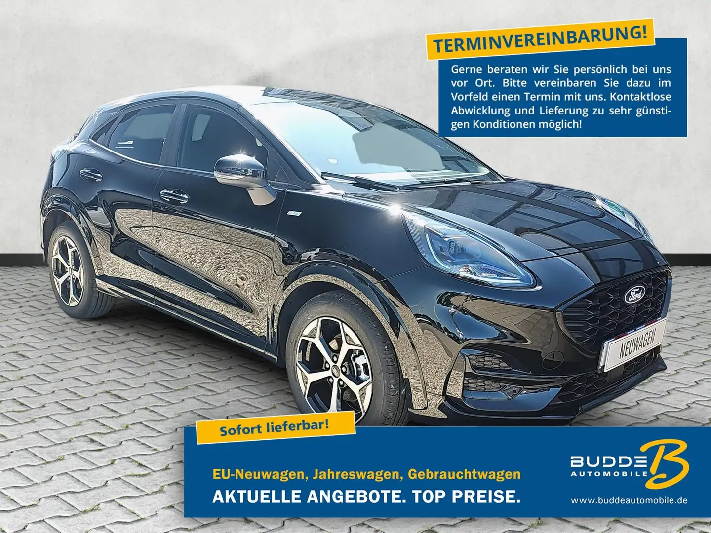 Ford Puma 1.0 EB Hybrid 7G-Autom. ST-Line nMod / Temp Schwarz - 1