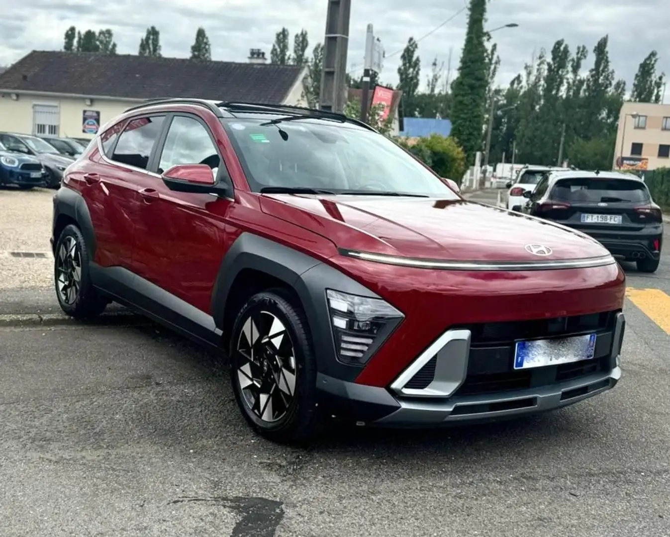 Hyundai KONA Executive Hybrid 2WD 1.6 T-GDI 140CV TOIT OUVRANT  Rouge - 1