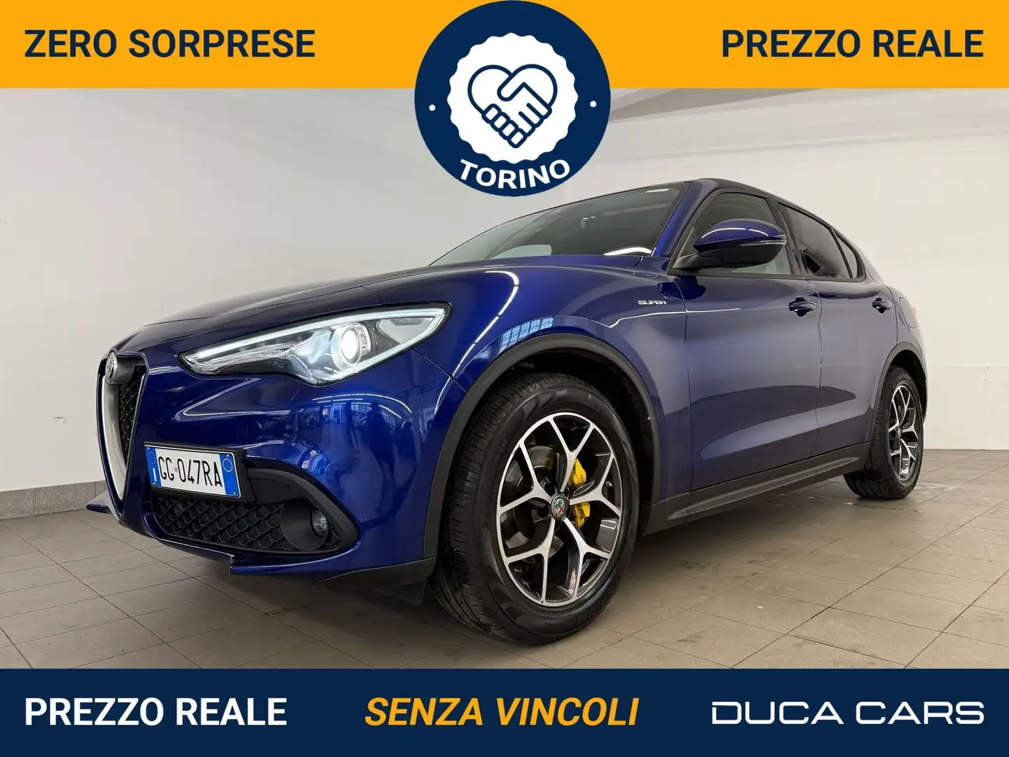 Alfa Romeo Stelvio 2.2 Turbodiesel 190 CV AT8 Q4 Executive Blauw - 1