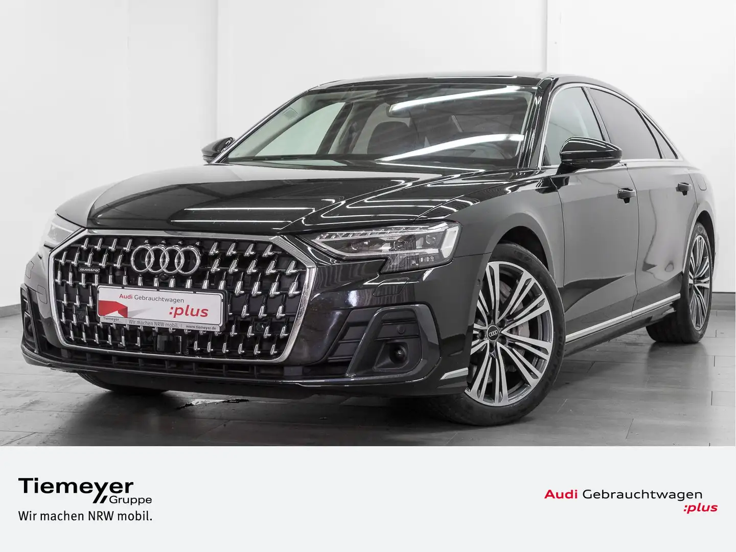 Audi A8 Lang 60 TFSIe Q NP155 LM20 PANO NACHTSICHT 4x Schwarz - 1