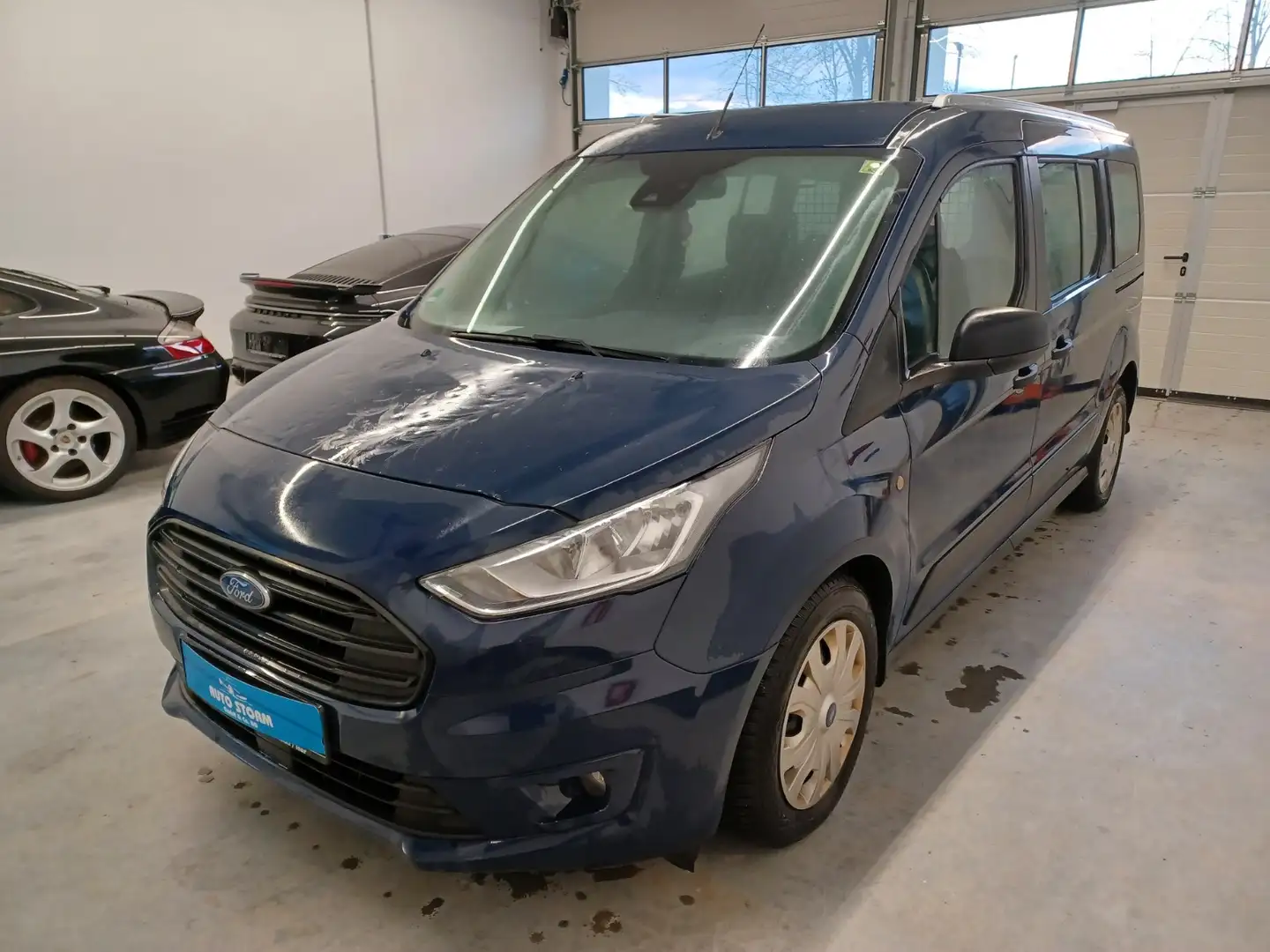 Ford Transit Connect 1.5 TDCi lang *Kamera*SpurH*AHK* Albastru - 1