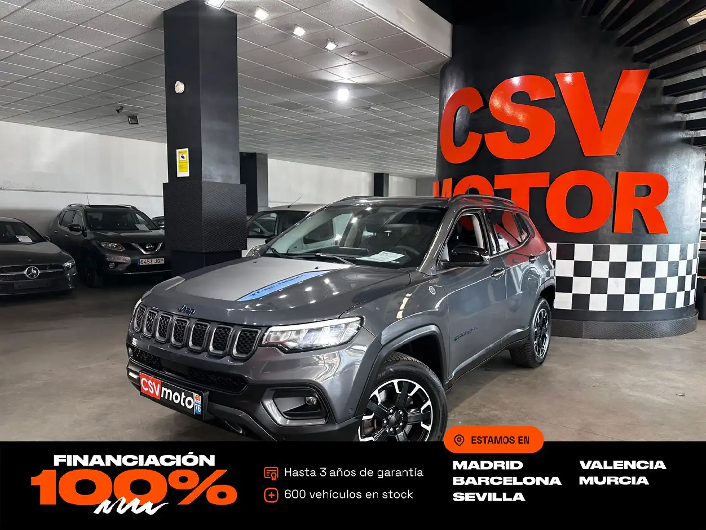 Jeep Compass 1.3 PHEV 177kW (240CV) Trailhawk AT AWD Gris - 1