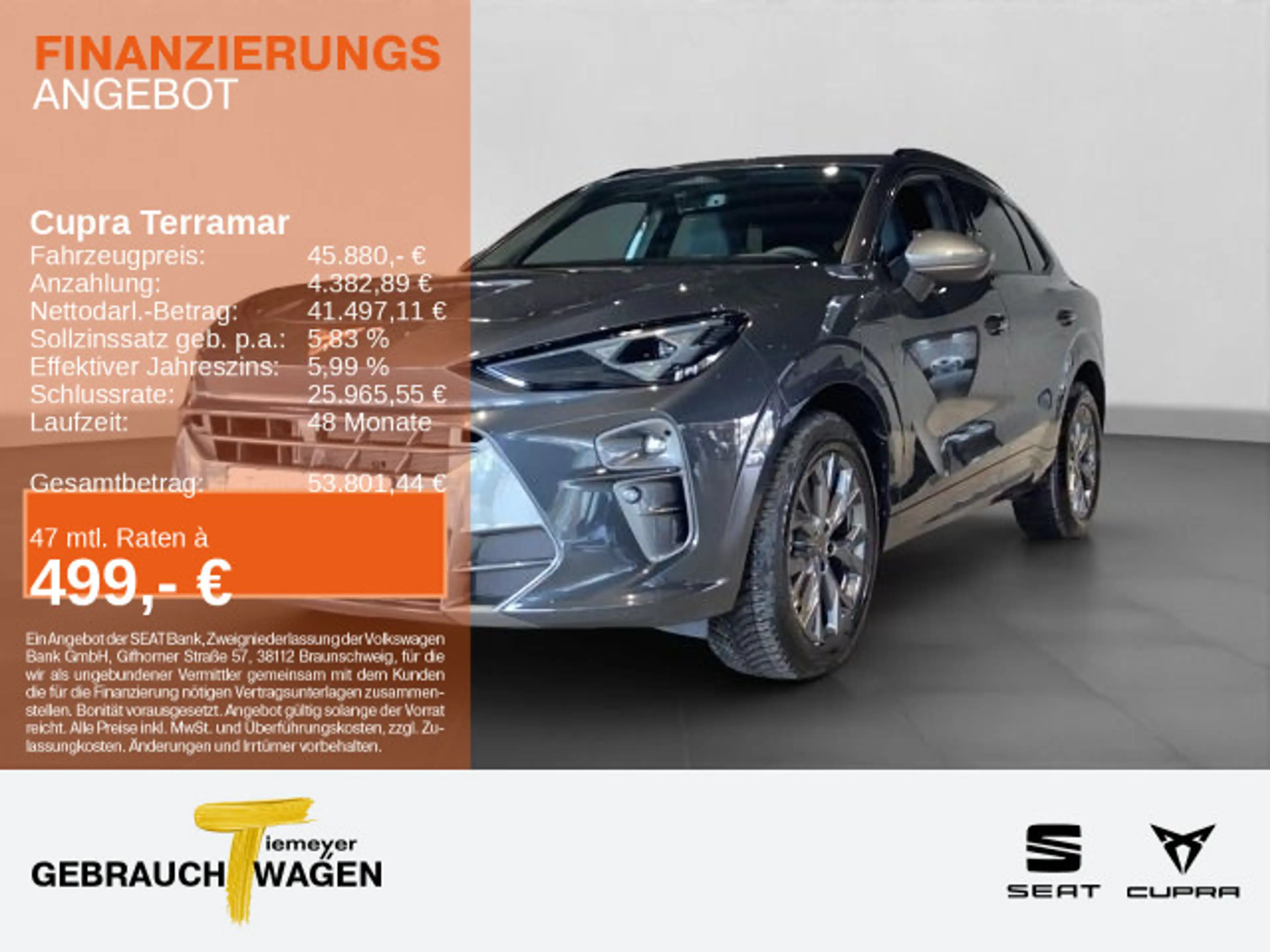 CUPRA Terramar 1.5 e-HYBRID DSG REAR VIEW STHZ GJR CLI